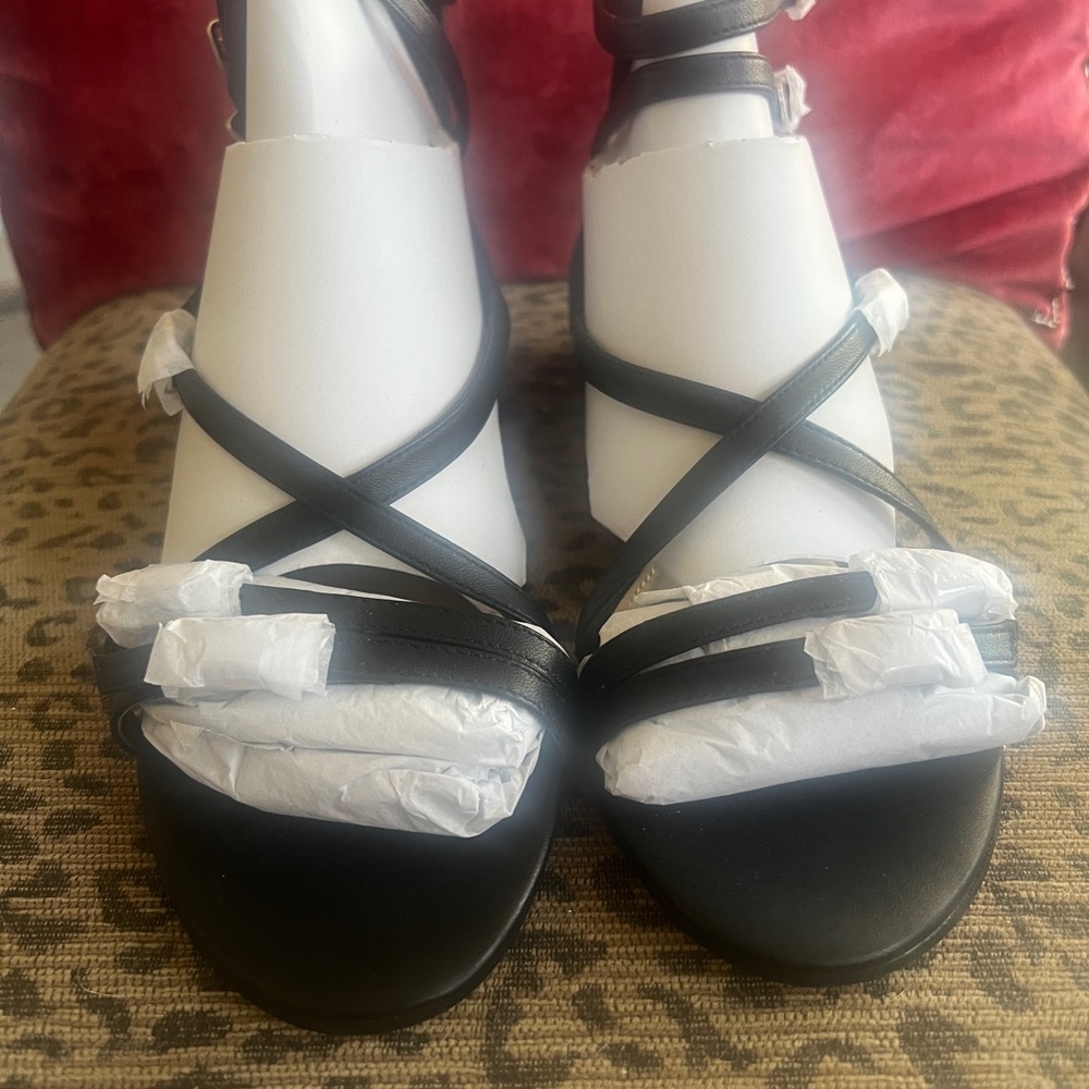 Nine West Black Gladiator Sandals